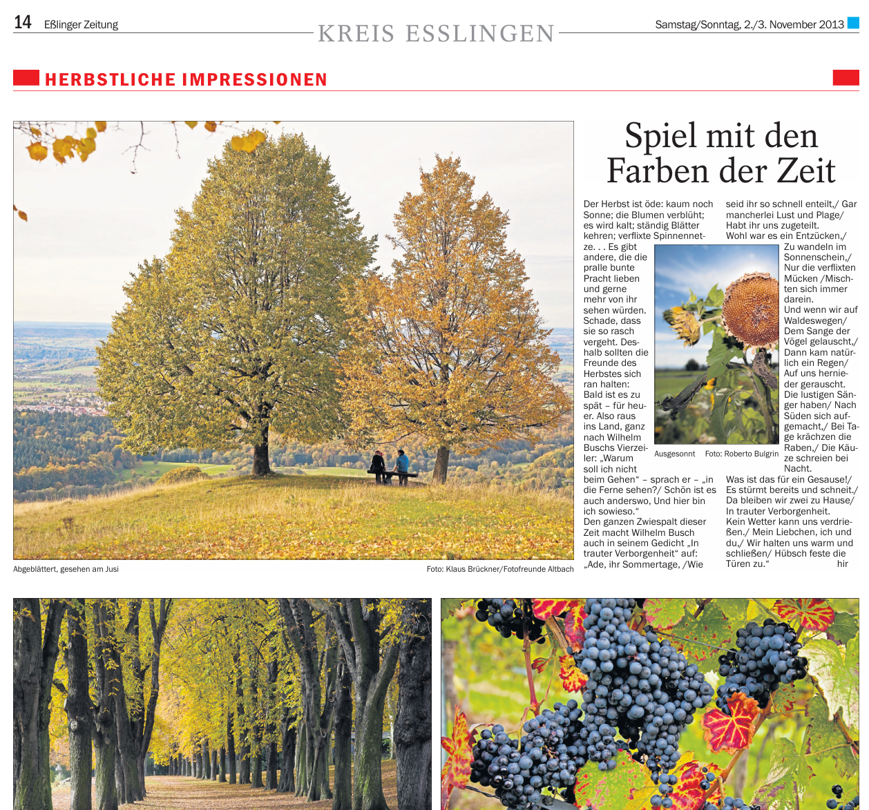 Herbstliche Impressionen - Esslinger Zeitung